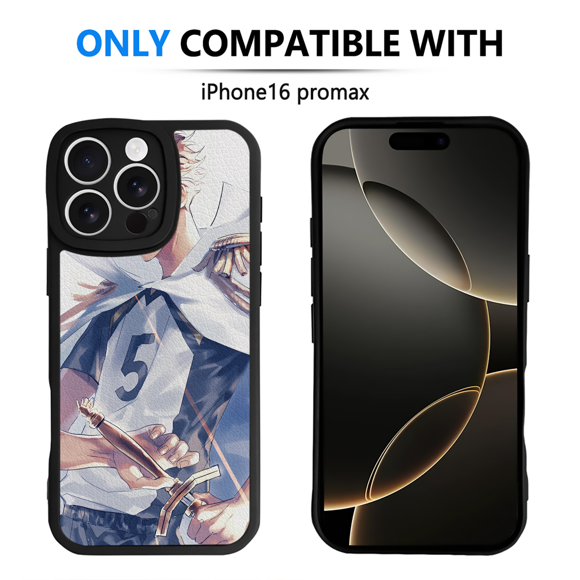 （画像用） ハイキュー!! Haikyu!! 【iPhone 16シリーズ対応】シリコンスマホケース（レザー調） 材質：シリコン